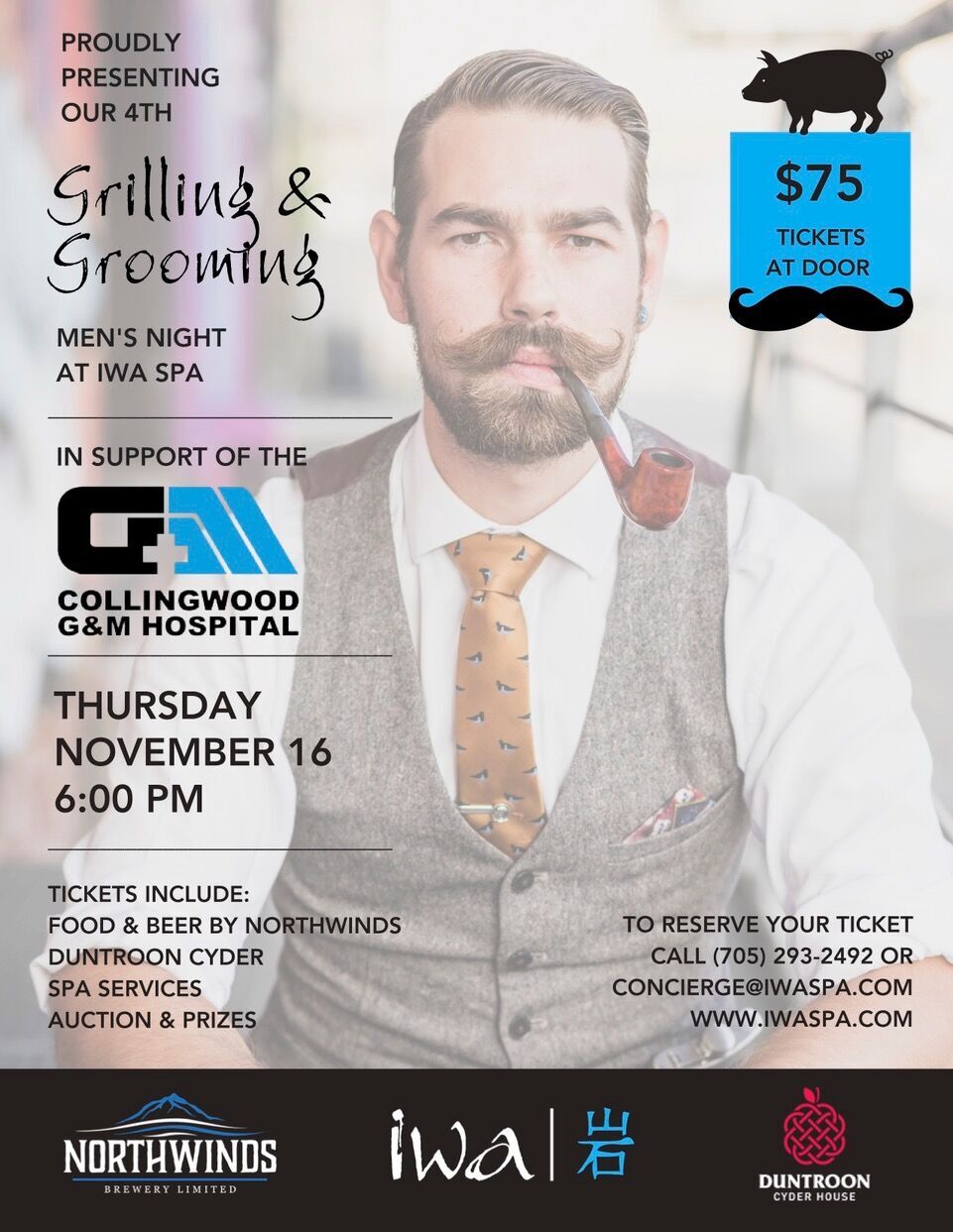 Grilling and Grooming Men’s Night at IWA Spa BlueRock Wealth Management